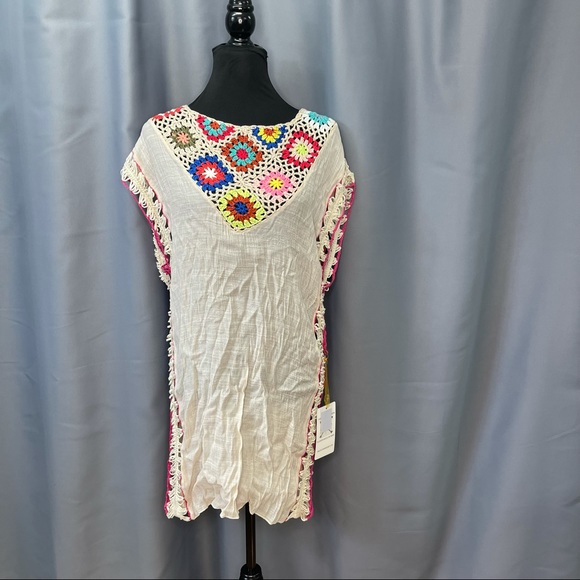 California moonrise- Sheer crochet beach cover up - Picture 2 of 6